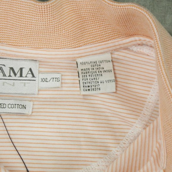 EUC Tehama Clint  Striped Multicolor COTTON Polo GOLF SHIRT  Men's Size XXL ANB - Picture 7 of 7